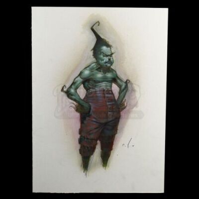 HOW THE GRINCH STOLE CHRISTMAS (2000) - Carlos Huante Hand-Painted Grinch Concept