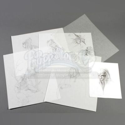 PLANET OF THE APES (2001) - Hand-Drawn Ape Illustrations