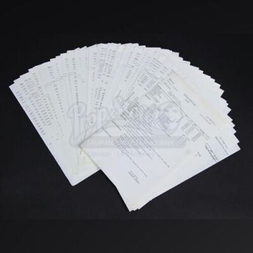 ALIEN (1979) - Set of Call Sheets