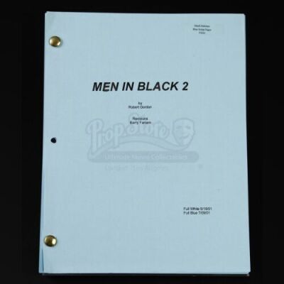 MEN IN BLACK II (2002) - Blue Revised Script