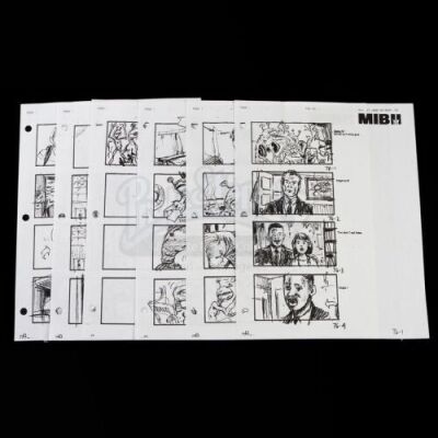 MEN IN BLACK II (2002) - Printed Storyboard Set
