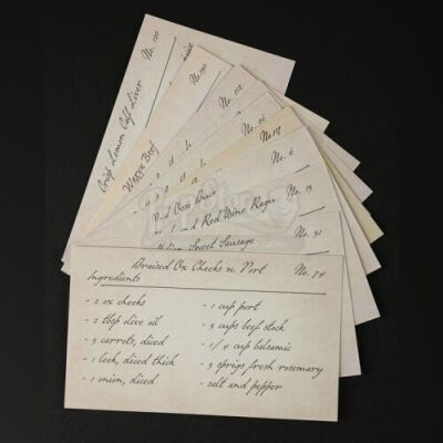 HANNIBAL - Hannibal's (Mads Mikkelsen) "Beef Tongue with Horseradish" Recipe Card and Others