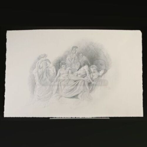 HANNIBAL - Hannibal Lecter's (Mads Mikkelsen) "Tome-wan" Greek Printed Illustration