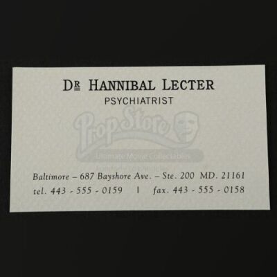 HANNIBAL - Hannibal Lecter's (Mads Mikkelsen) Business Card