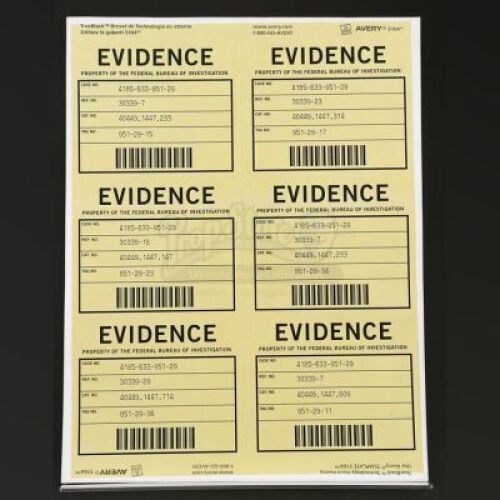 HANNIBAL - Sheet of Evidence Stickers