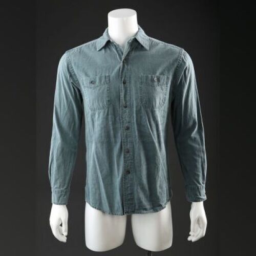 HANNIBAL - Will Graham's (Hugh Dancy) Teal Long Sleeve Shirt