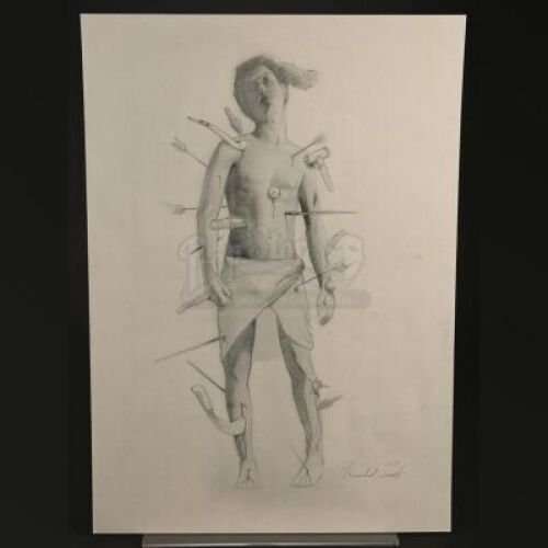 HANNIBAL - Hannibal Lecter's "Entree" "Wound Man" Printed Illustration