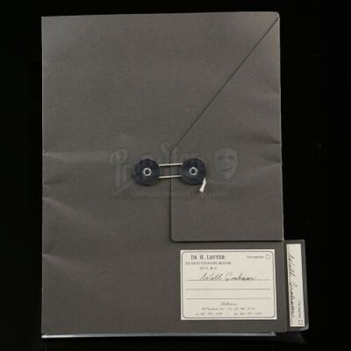 HANNIBAL - Hannibal Lecter's (Mads Mikkelsen) "Will Graham" Psychiatric File and Clock Sketches