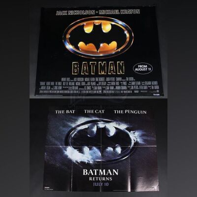 BATMAN (1989) & BATMAN RETURNS (1992) - UK Quad Posters