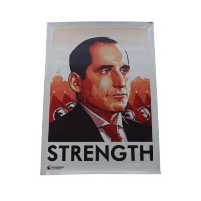 Lot # 42 - S1 Multiple Episodes: Oversized Alan Snyder Strength Poster