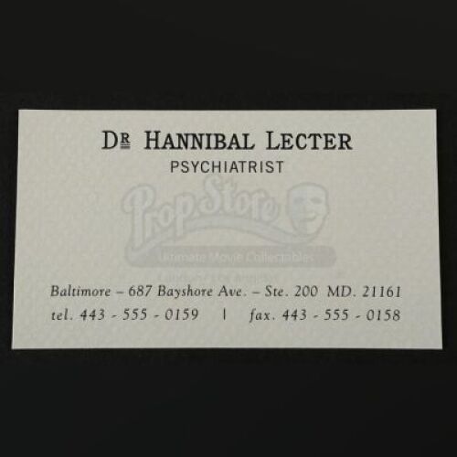 HANNIBAL - Hannibal Lecter's (Mads Mikkelsen) Business Card