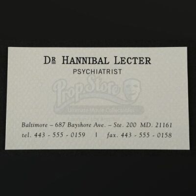 HANNIBAL - Hannibal Lecter's (Mads Mikkelsen) Business Card