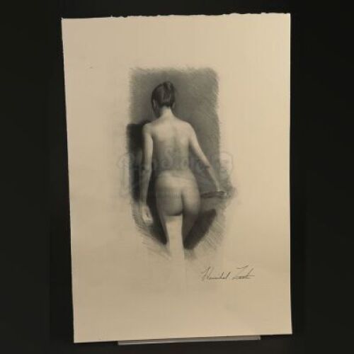 HANNIBAL - Hannibal Lecter's (Mads Mikkelsen) "Entree" Nude Woman's Back Printed Illustration