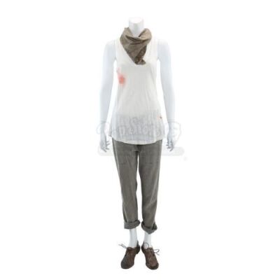 Lot # 53 - S1E03 98 Seconds: Katie Bowman's Blood-Stained Resistance Hijacking Truck Costume