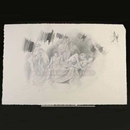 HANNIBAL - Hannibal's (Mads Mikkelsen) "Tome-wan" Greek Sketch with Hand-Drawn Marks
