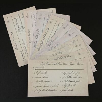 HANNIBAL - Hannibal Lecter's (Mads Mikkelsen) "Heart Tartare" Recipe Card and Other Cards