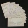 HANNIBAL - Hannibal Lecter's (Mads Mikkelsen) "Heart Tartare" Recipe Card and Other Cards