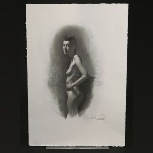 HANNIBAL - Hannibal Lecter's "Takiawase" Nude Woman's Profile Printed Illustration