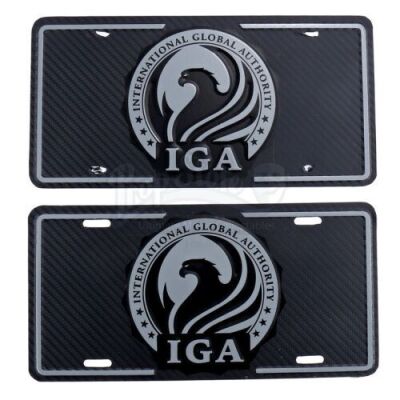 Lot # 110 - All Seasons : Two International Global Authority License Plates