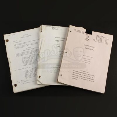 BATTLESTAR GALACTICA (1978-1979) - Lot of Three Production-Used Scripts