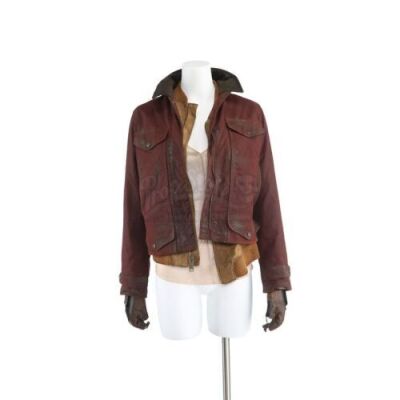 Lot # 234 - S3E02 Puzzle Man: Katie Bowman's Meeting the Resistance Coat, Jacket and Shirt