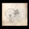 Lot # 35 - Harry Lange Auction - Hand-Drawn Millennium Falcon Laser Cannon Exterior View