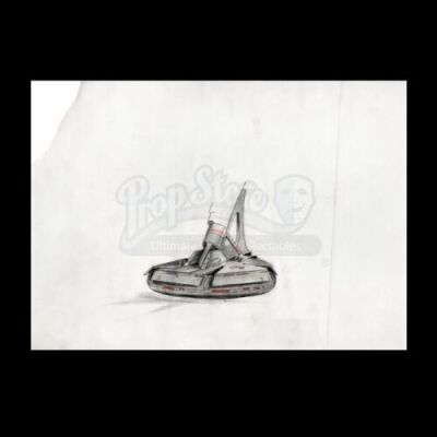Lot # 44 - Harry Lange Auction - Hand-Drawn Coloured Undercarriage Foot Detail