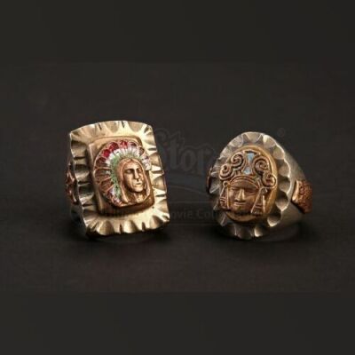 Trini "Gordo" Garcia's (Michael Pena) 1940's Biker Ring Pair
