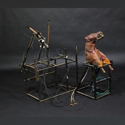 THE COMPANY OF WOLVES (1984) - Cable Controlled Wolf Bust Puppet