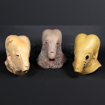 DUNE (1984) - Collection of Three Prototype Second Stage Guild Navigator Heads