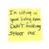 Lot # 3: Alejandro's (Benicio Del Toro) Post-it Note from Graver