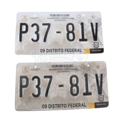 Lot # 21: Two "Getaway Car" License Plates