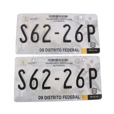 Lot # 24: Two Isabel (Isabela Moner) Kidnapping SUV License Plates
