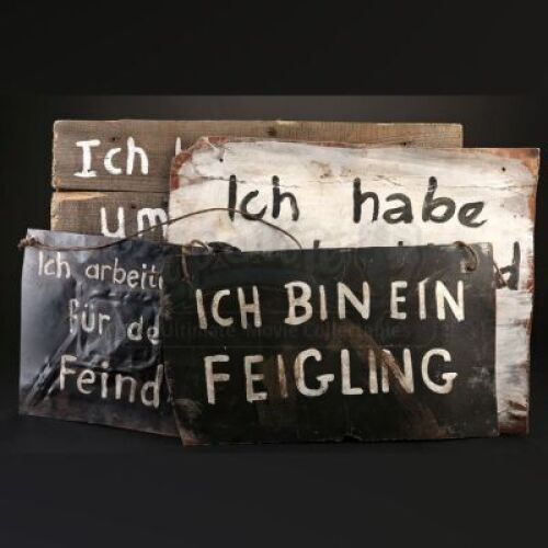 German Execution Shame Sign Set
