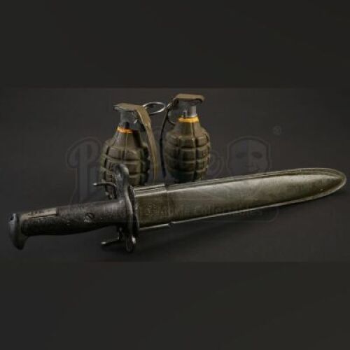 Mk II Hand Grenades and Bayonet Set