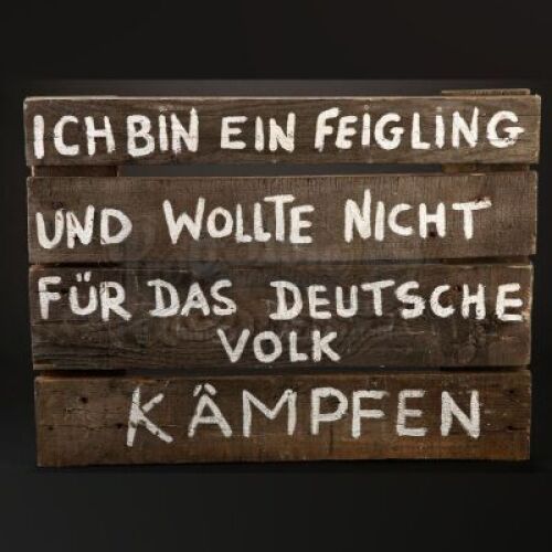 German Execution Shame Sign