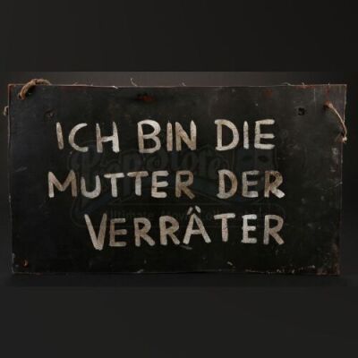 German Execution Shame Sign