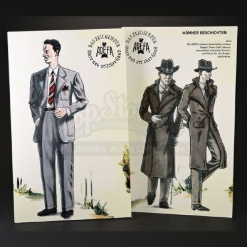 Pair of Adefa German Jacket Ad Signs