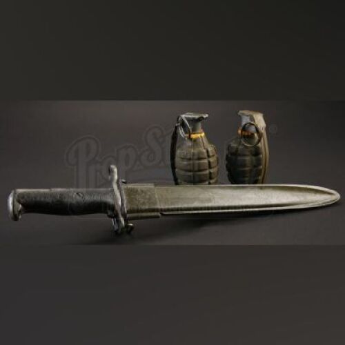 Mk II Hand Grenades and Bayonet Set