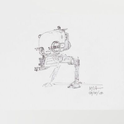 Lot # 2: Two-legged Walker Sketch - with Driver