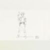 Lot # 7: Princess Leia Costume Sketch - Endor Battle Outfit