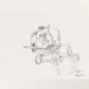Lot # 17: AT-ST Chicken Walker Cockpit Sketch