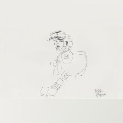 Lot # 31: Scout Trooper Loose Sketch
