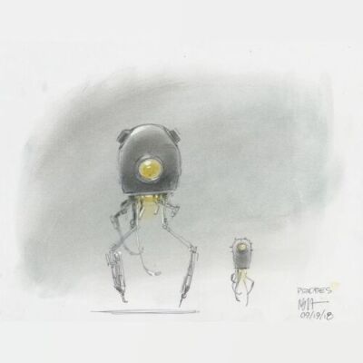 Lot # 43: Imperial Probe Colored Design Sketches