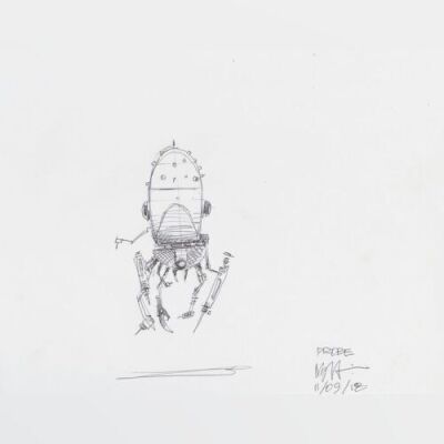 Lot # 59: Imperial Probe Design Sketch