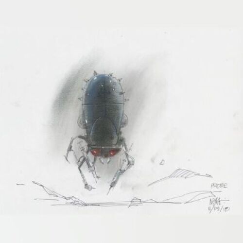 Lot # 90: Imperial Probe Colored Design Sketches