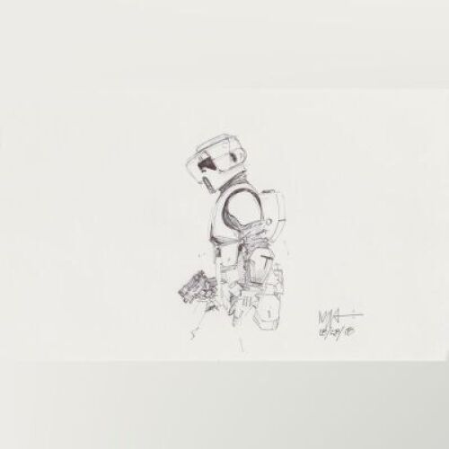 Lot # 94: Scout Trooper Sketch - Profile
