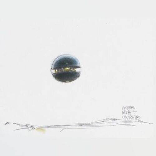 Lot # 147: Imperial Probe Colored Design Sketch