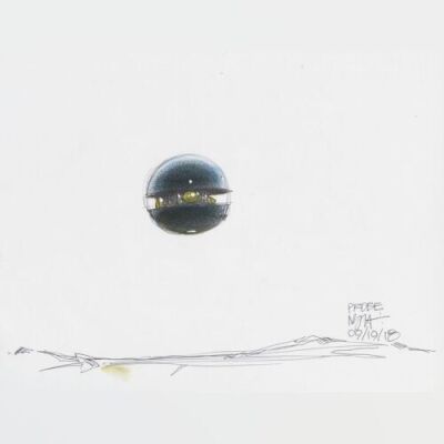 Lot # 147: Imperial Probe Colored Design Sketch