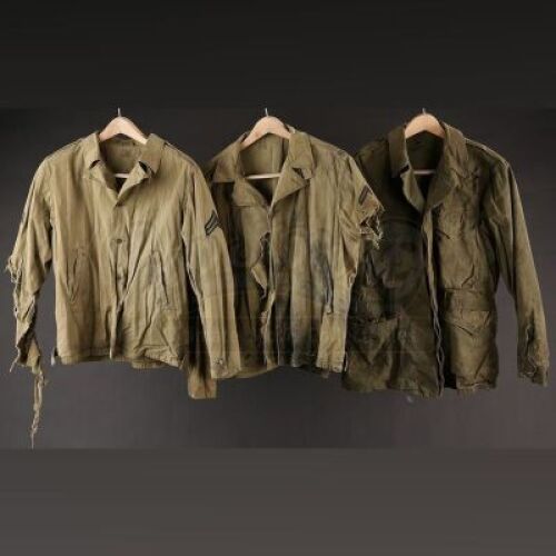 Three Battle-torn U.S. Jackets